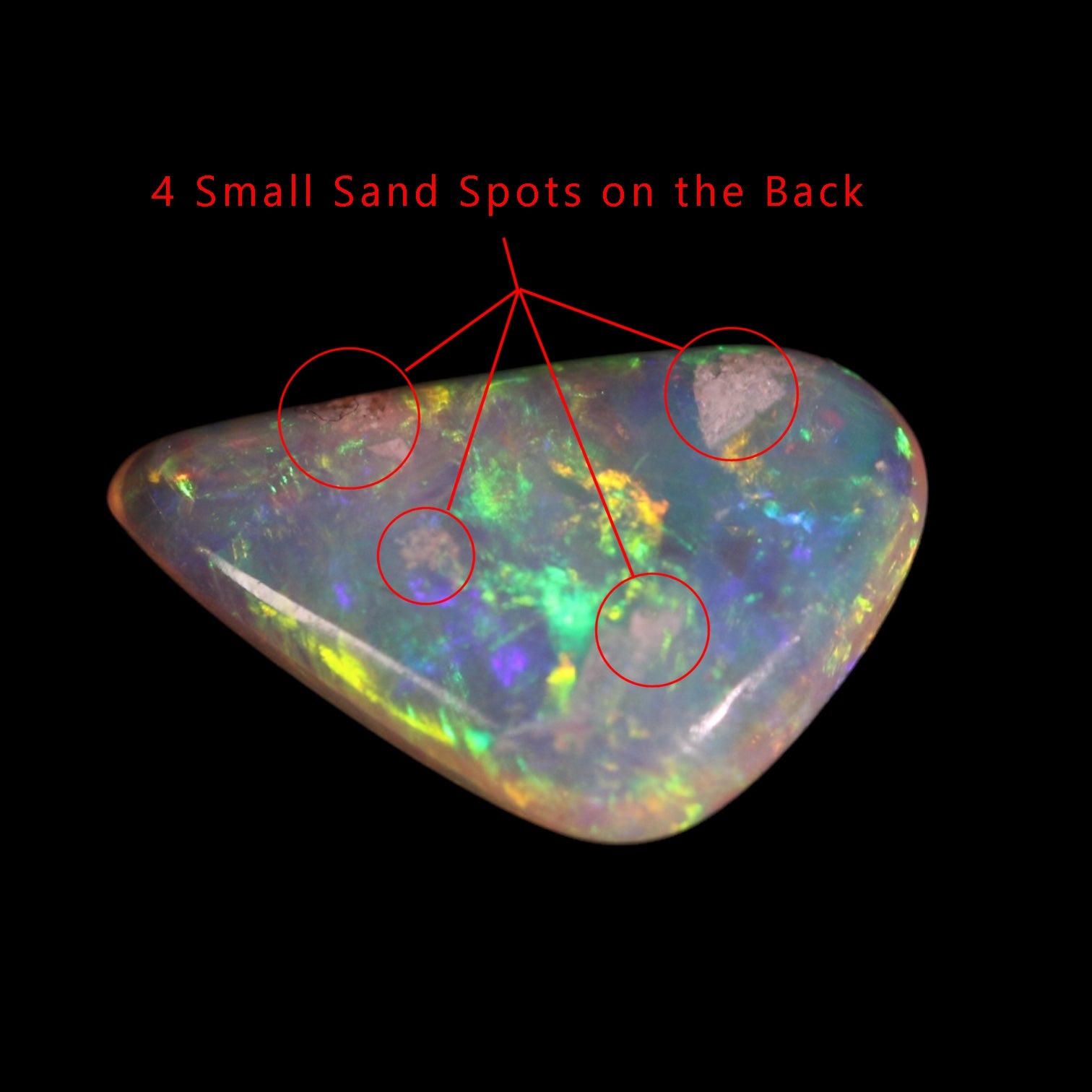 Coober Pedy Crystal Opal - Back Side 