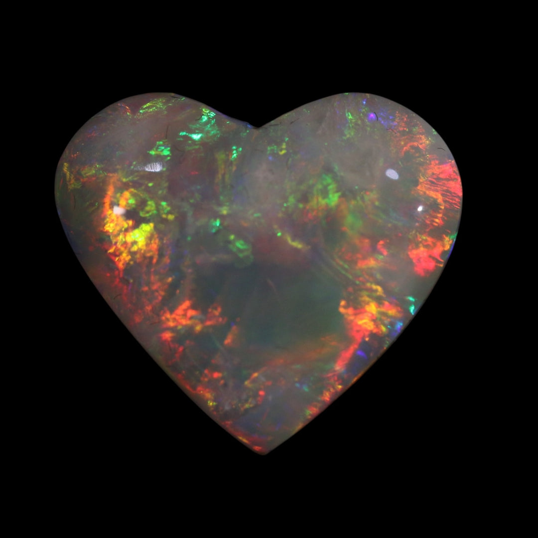 Coober Pedy Heart Opal – Exceptional Fire, My Favourite