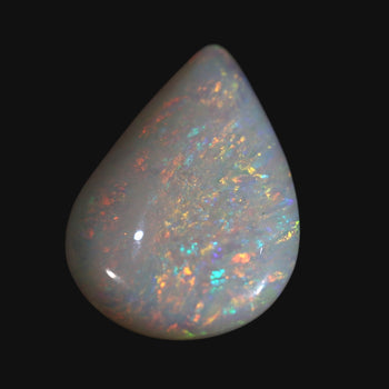 Coober Pedy White Double Sided Teardrop Opal