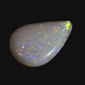 Coober Pedy White Double Sided Teardrop Opal