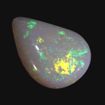Coober Pedy White Double Sided Teardrop Opal
