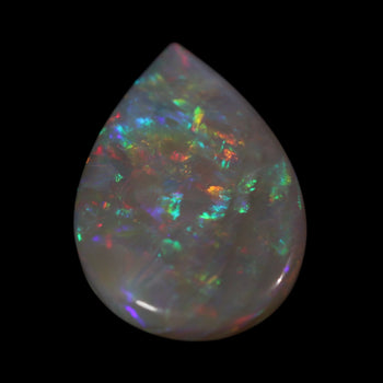 Dark Base Coober Pedy Teardrop Opal - Amazing Stone