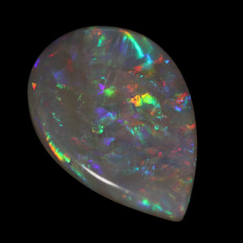 Dark Base Coober Pedy Teardrop Opal - Amazing Stone