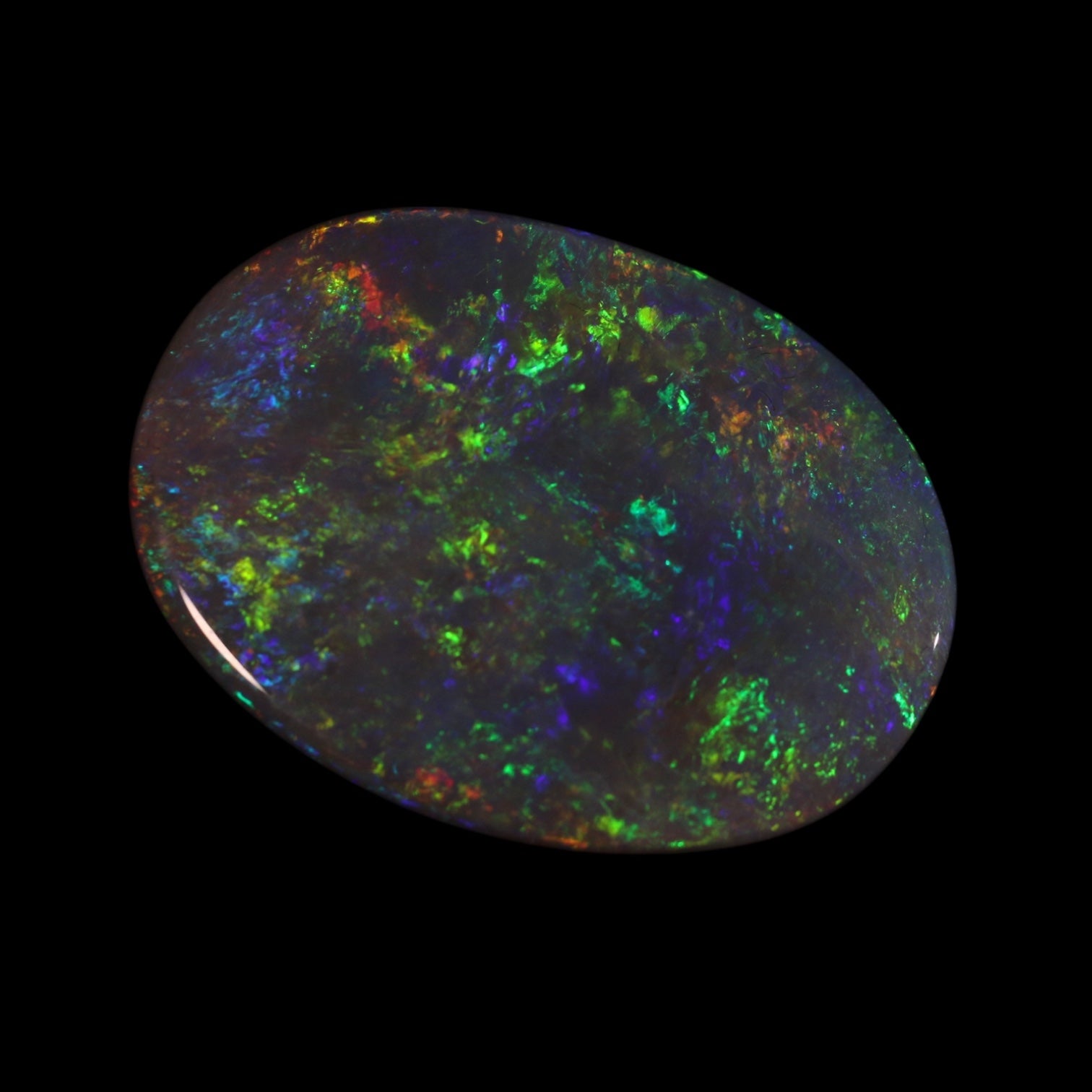 Lightning Ridge Black Opal – Exceptional Broad Flash