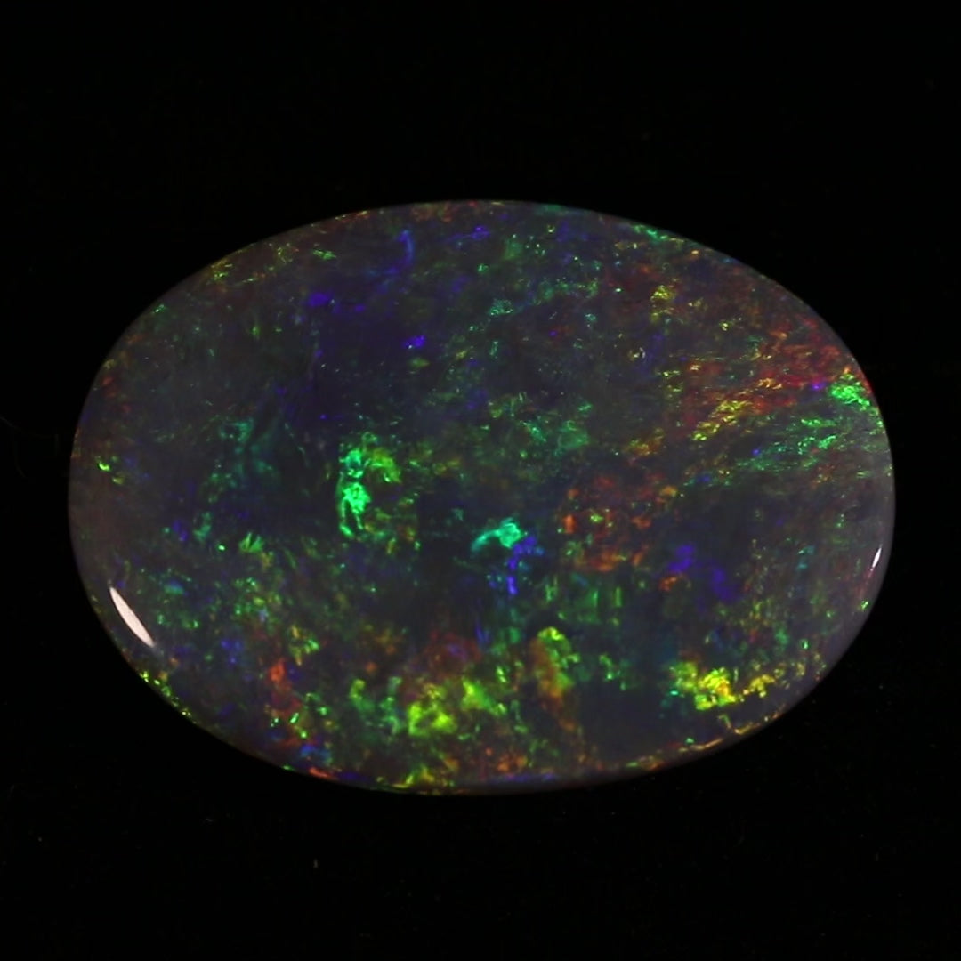 Lightning Ridge Black Opal – Exceptional Broad Flash