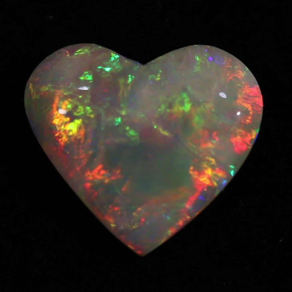 Coober Pedy Heart Opal – Exceptional Fire, My Favourite
